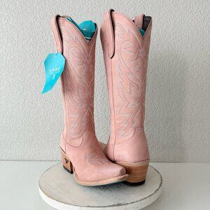 Lane SMOKESHOW Pink Cowboy Boots Western Mid Calf Snip Toe Womens Size 6.5